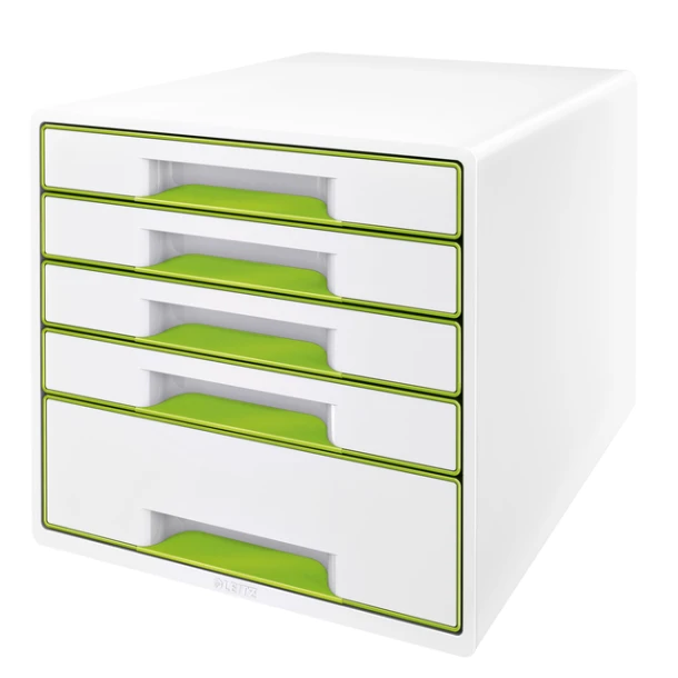 Ladenbox Leitz Wow 5 Laden Wit/Groen