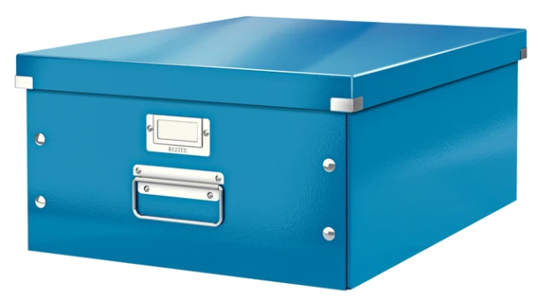 Opbergbox Leitz WOW Click & Store 369x200x482mm blauw