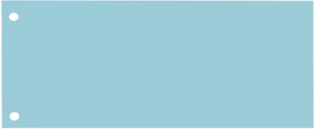 Scheidingsstrook 240x105mm blauw karton; pk 100