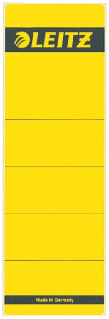 Rugetiket Leitz 1642 58x190 zelfkl. geel 10 stuks