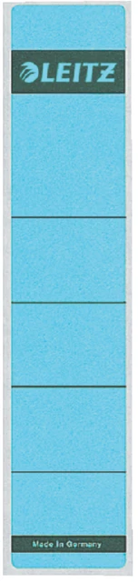 Rugetiket Leitz 1643 38x190 zelfkl. blauw 10 stuk