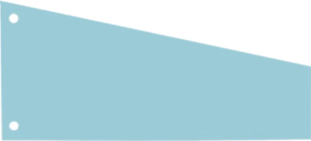 Scheidingsstrook trapezium 240x105/55mm blauw