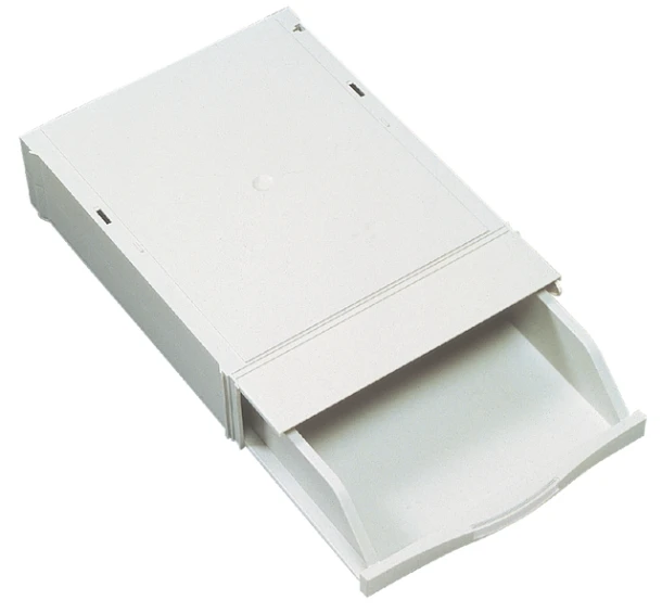 Stapelcassette met klep,front grijs A6850-001