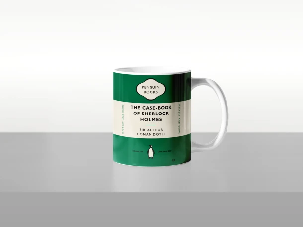 Penguin mug - the casebook of sherlock holmes mug: sir arthur conan doyle – boek cover
