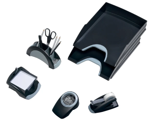 Papercliphouder Vegas Zwart Incl 100 paperclips