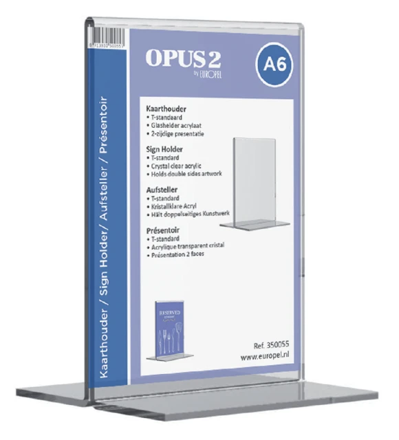 Kaarthouder Opus A6 staand (350055)