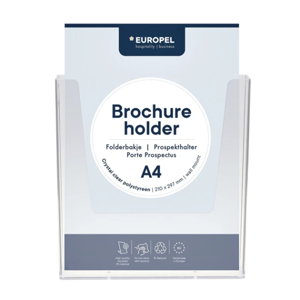 Folderhouder OPUS 2 Wand A4 Transparant