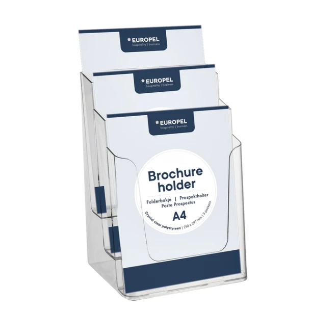 Folderhouder OPUS 2 3vaks A4 Acryl