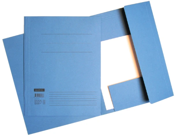 Dossiermap Quantore folio 300gr blauw per 10 stuks