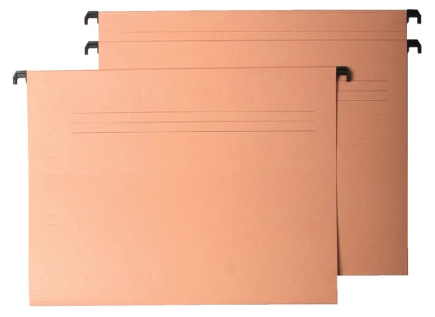 Hangmap Quantore ICN1 A4 3cm bodem chamois; doos 25 stuks