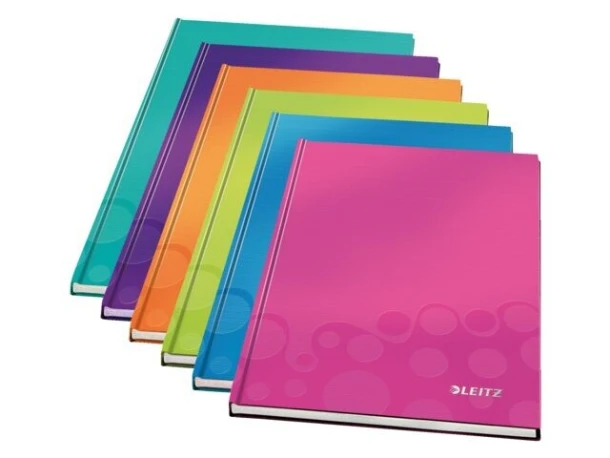 Notitieboek Leitz WOW A4 gelinieerd oranje (4625)
