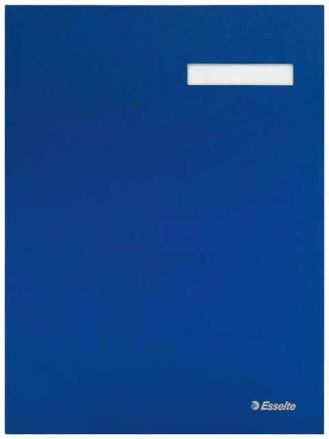 Vloeiboek Esselte karton 20 tabbladen blauw