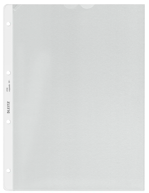 Showtas Leitz Premium copy safe 0.13mm 4-gaats PP A4 transparant 100 stuks