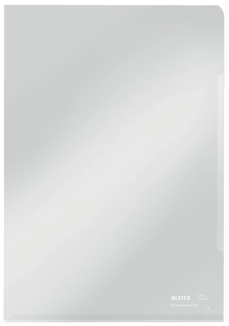 Insteekmap L-model Leitz Premium copy safe 0.15mm PVC A4 transparant 100 stuks
