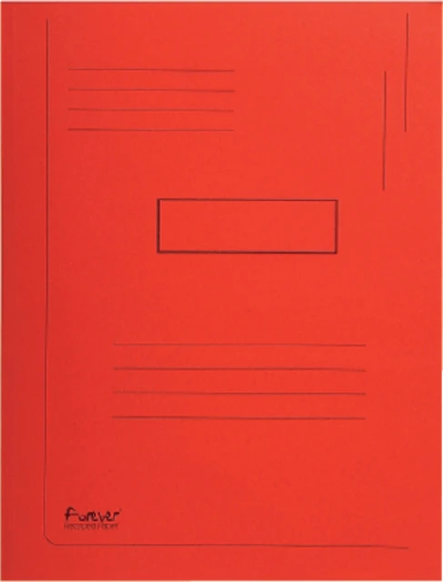 Dossiermap Exacompta Forever A4 2 kleppen 290gr rood