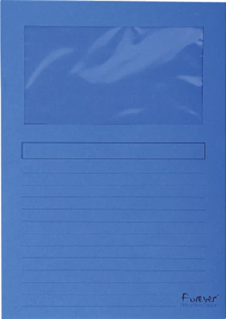 Opbergmap A4 blauw 309x229 venster; ds a 100