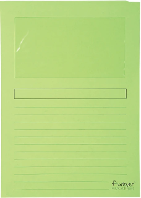 Venstermap Exacompta Forever L-model 120gr lichtgroen 100 stuks