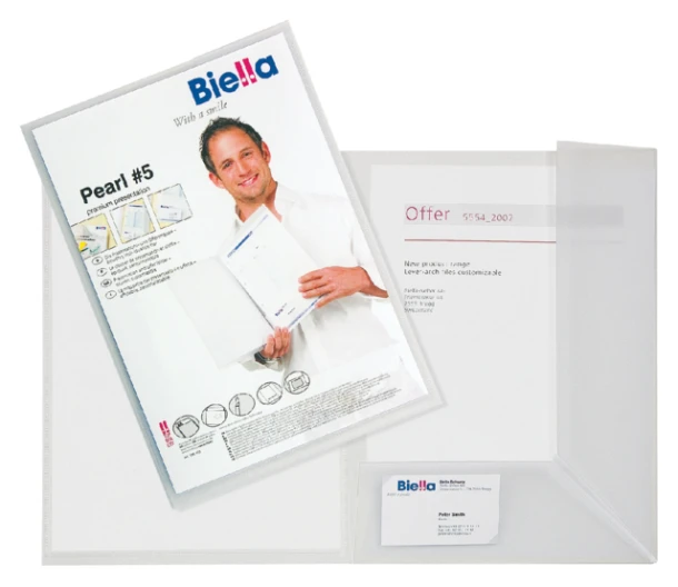 Offertemap Biella + insteek en 2 kleppen PP Cylar
