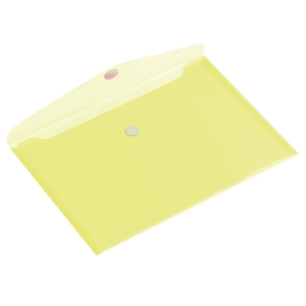 Enveloptas HF2 238x334mm liggend + drukknop geel