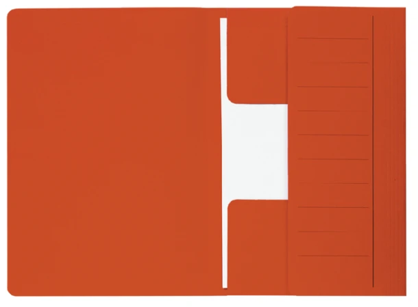 Dossiermap Djois Secolor Mammoet folio 3 kleppen 250gr recycled rood 10 stuks
