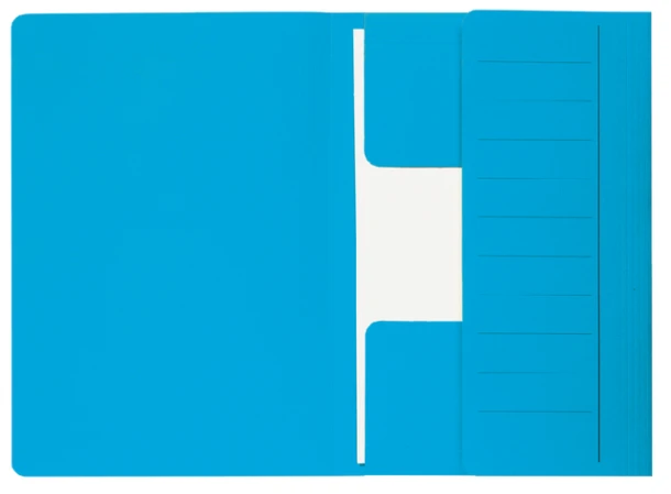 Dossiermap Djois Secolor Mammoet folio 3 kleppen 250gr recycled blauw
