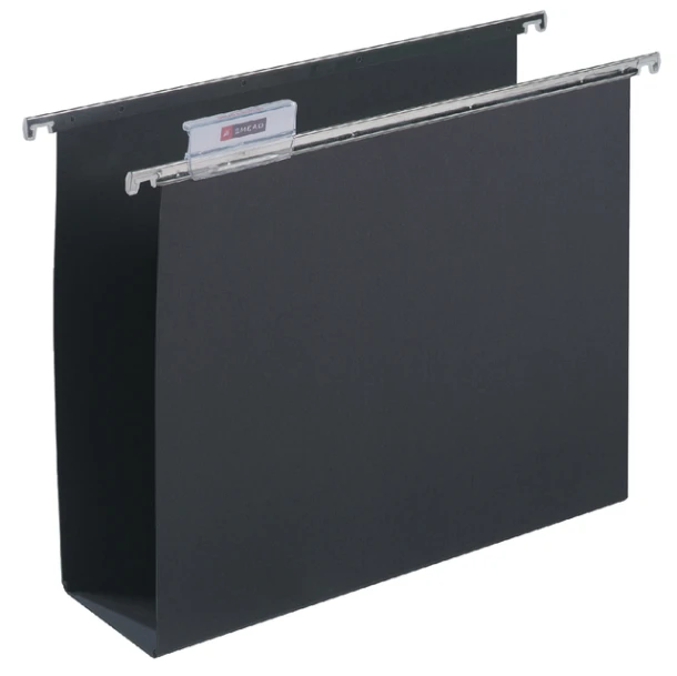 Hangmap Djois Alzicht folio frontaal U-bodem 80mm zwart