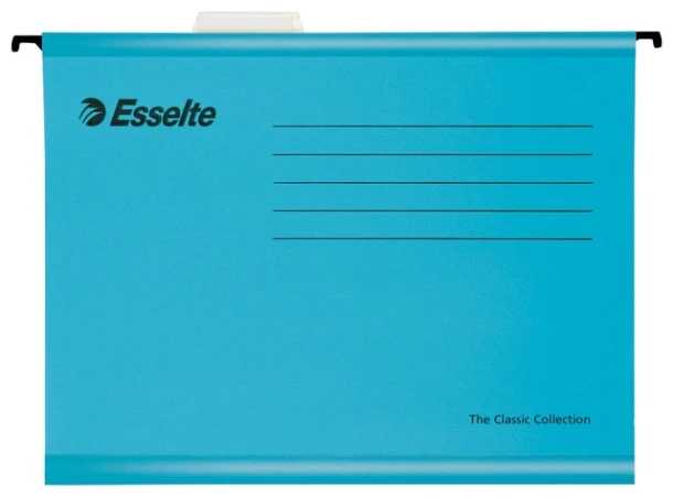 Hangmap Esselte Classic A4 V-bodem blauw; doos 25 stuks