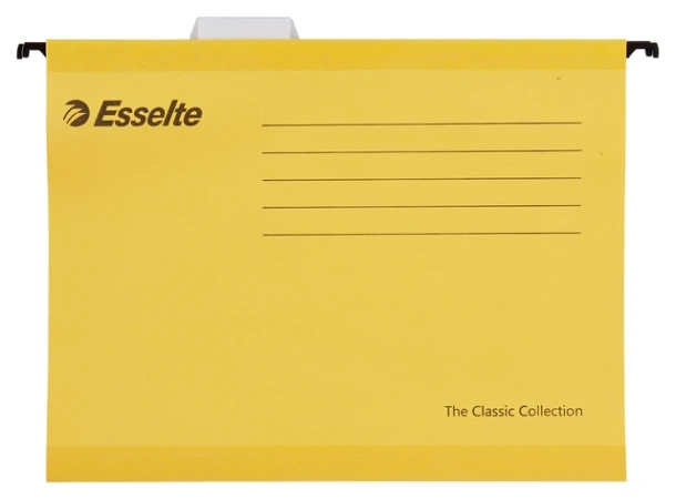 Hangmap Esselte Classic A4 V-bodem geel; doos 25 stuks