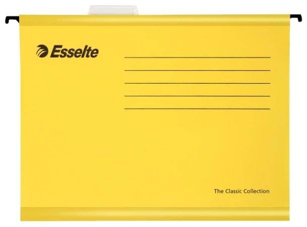 Hangmap Esselte Classic folio V-bodem 382x240mm geel