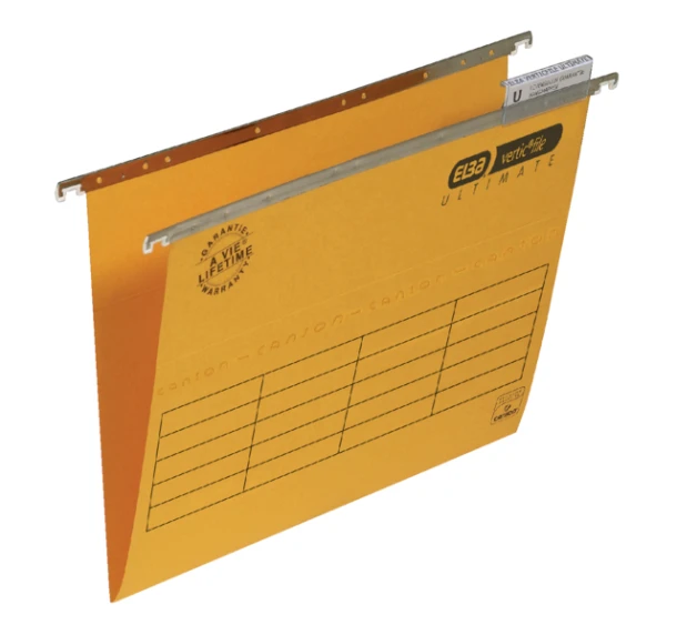 Hangmap Elba Verticfile A4 V bodem geel; doos 25