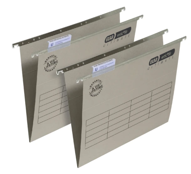 Hangmap Elba Verticfile Ultimate folio V-bodem grijs; doos 25 stuks