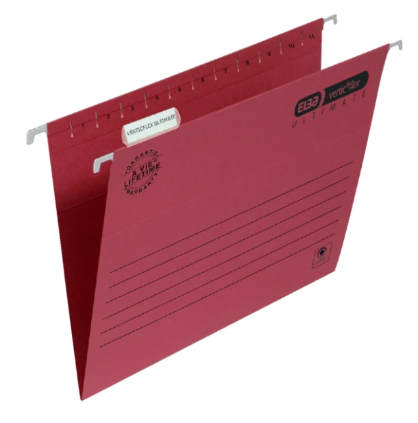 Hangmap Elba Verticflex A4 V-bodem rood ds 25