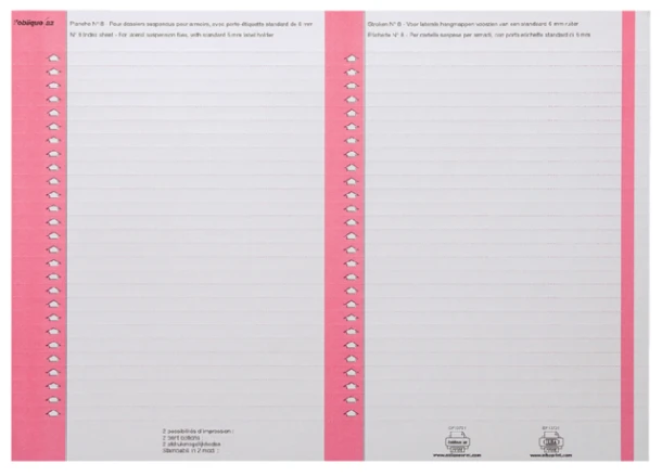 Ruiterstrook Elba Nr 8 138x6mm lateraal roze (100330204)