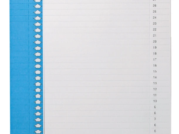 Ruiterstrook Elba Nr 9 157x7mm lateraal blauw; pakje 10 vel