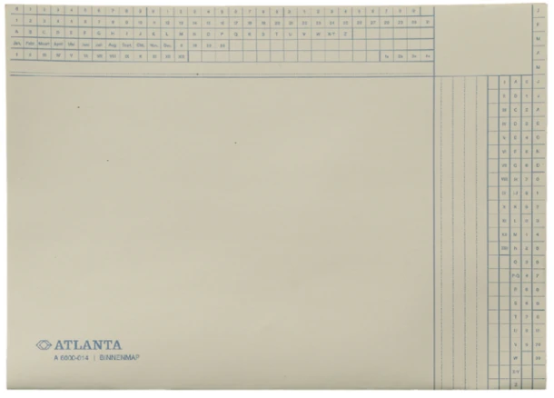 Binnenmappen 1-klep A 6000-147 ; pak 25 chamois