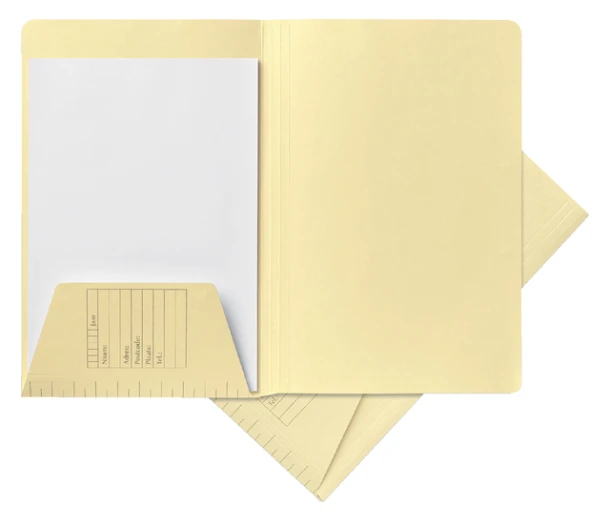 Binnenmap Jalema A4 160gr met flap lichtgeel 100st