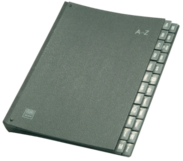 Sorteermap Elba 42414, A4 A t/m Z , hardboard