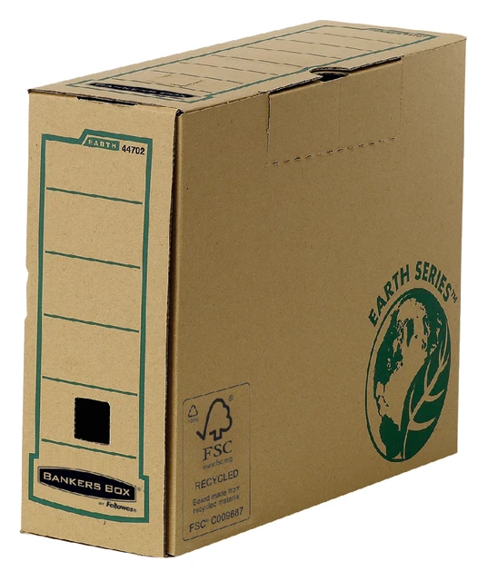 Archiefdoos Bankers Box Earth A4 transfer 100mm bruin