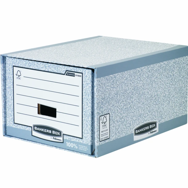 Archieflade Bankers Box A4 System A4 Grijs