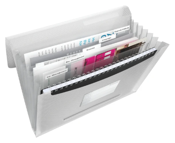 Sorteermap Leitz 6240 Vivida PP 6-vaks wit