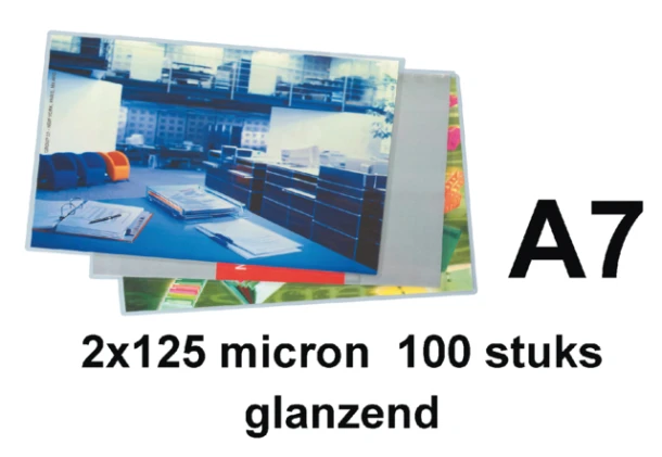 Lamineerhoezen Ibico A7 80x111mm 125micr:ds 100st