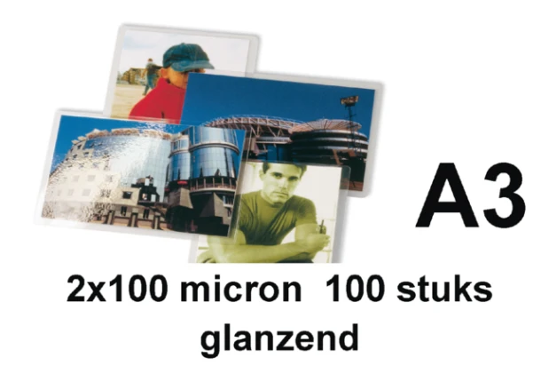 Lamineerhoezen Ibico A3 100micr; dsje 100st