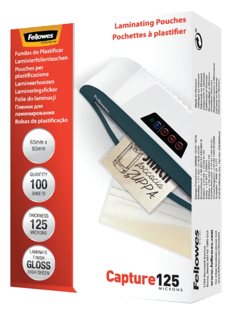 Lamineerhoes Fellowes 65x95mm 125m;ds 100st