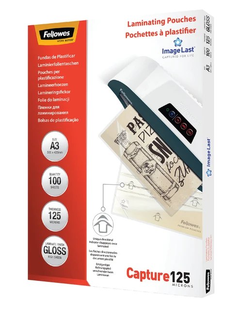 Lamineerhoes Fellowes A3 125mic pak 100 stuks