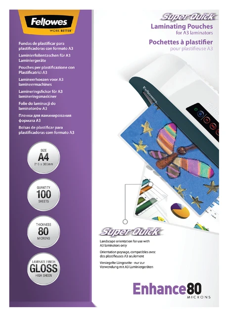 Lamineerhoes Fellowes A4 2x80mic Superquick ds 100