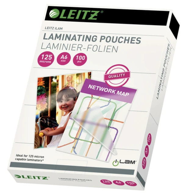 Lamineerhoes Leitz Ilam A6 2x125micron Eva