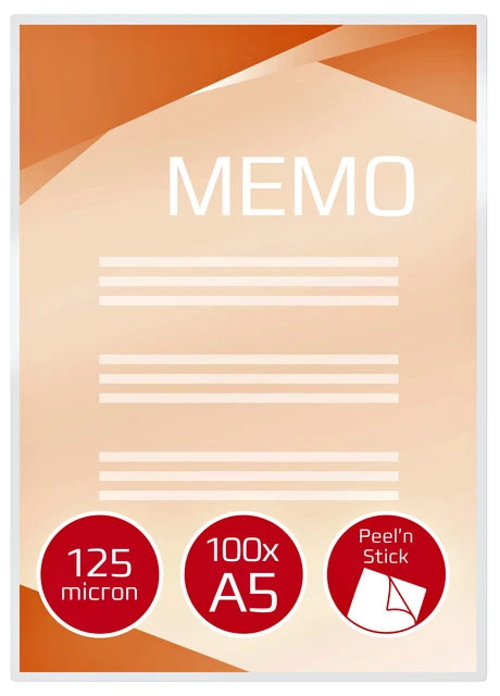 Lamineerhoes Gbc A5 Zelfklevend 2x125micron