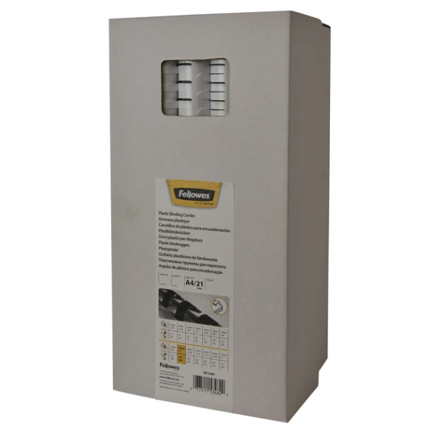 Bindrug Fellowes 21-rings 14mm zwart; doos 100 st