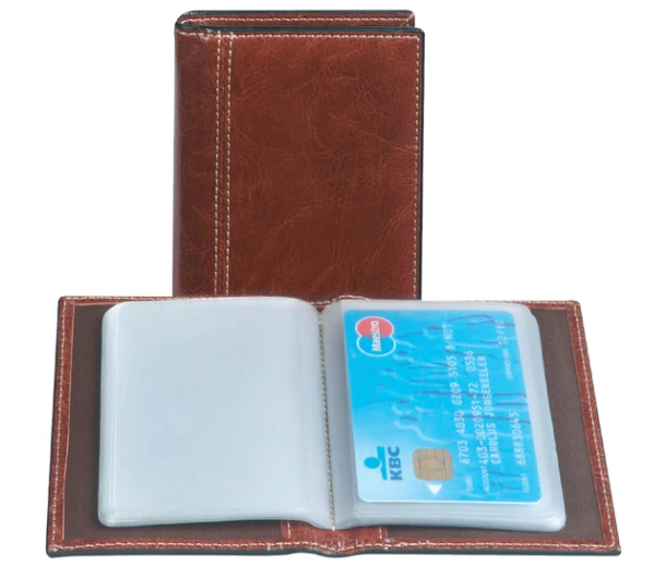 Creditkaart etui Palermo 40 vaks bruin