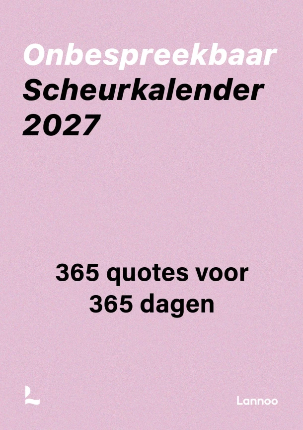 Onbespreekbaar Scheurkalender 2027 – boek cover
